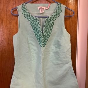 New Green Vineyard Vines Sleeveless Blouse